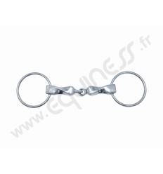 Twisted snaffle ring