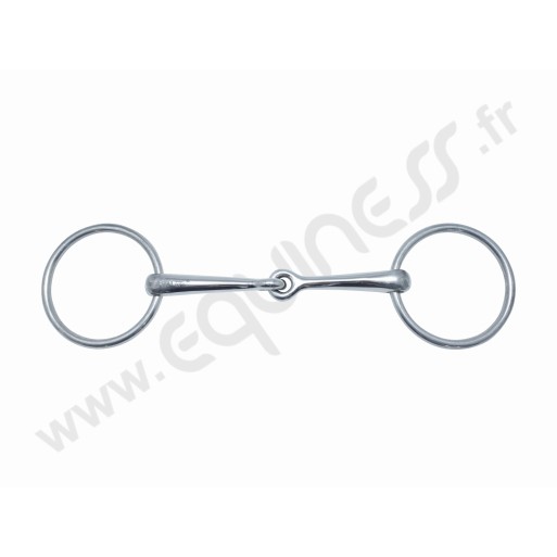 Loose ring solid snaffle 14mm